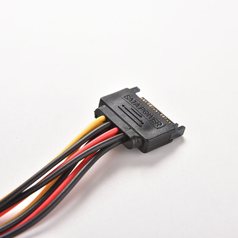 1 pc 15 Pin SATA Male to SATABDemale 1 to 2 Y Splitter Power Ca.l8
