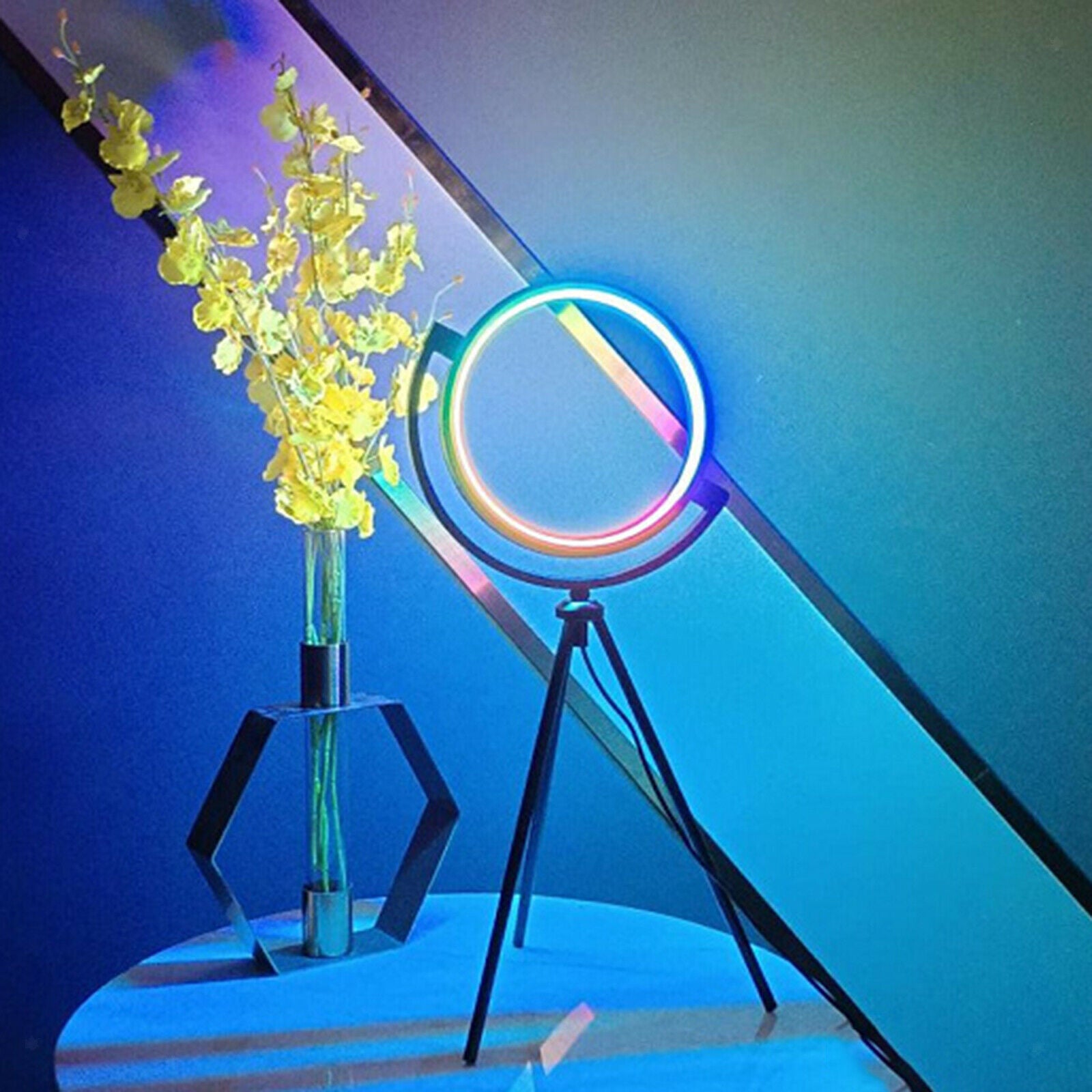 RGB selfie ring light, 10 "LED ring light tripod photo video LED