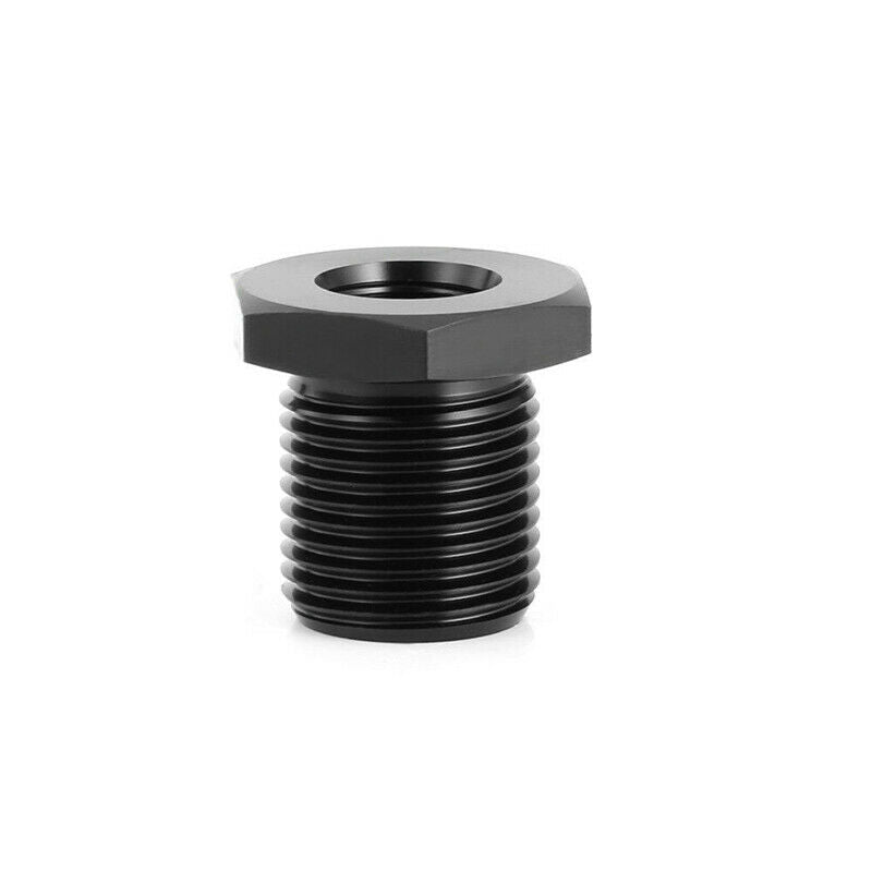 1/2-28 To 3/4-16 Threaded Adapter Automotive Oil Filter  Black Knurled C .l8