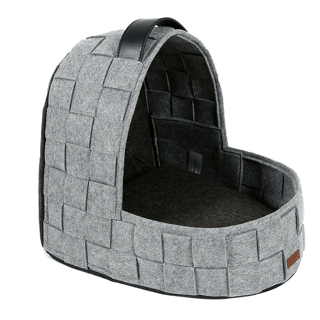 Removable and Washable Pet Dog Sleeper Bed Cat Dog Warm Cushion Pad Gray