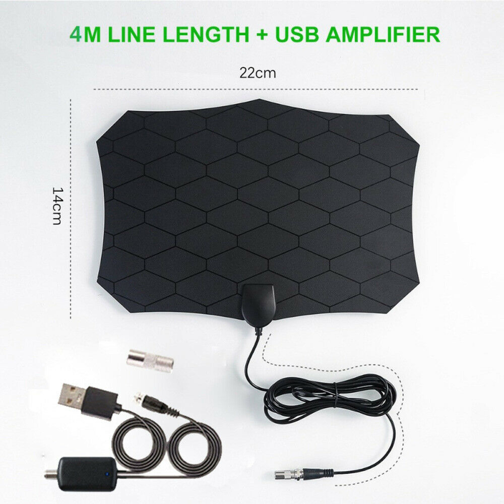 120 Miles Range Antenna TV Digital HD 4K Antena Indoor Outdoor HDTV Amplifier