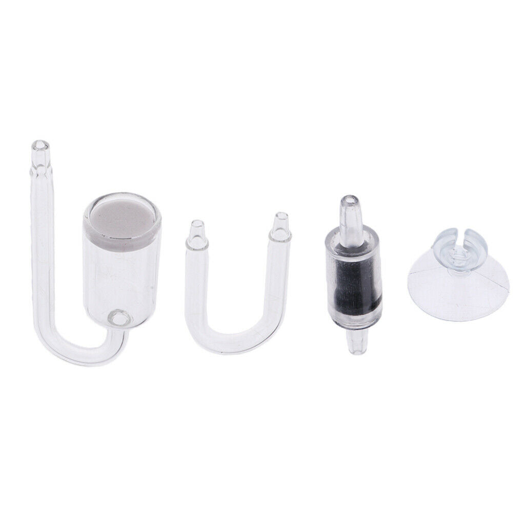 Set of 4 CO2 Diffuser Accessory Parts For Fresh Salt Fish Tank Supplies