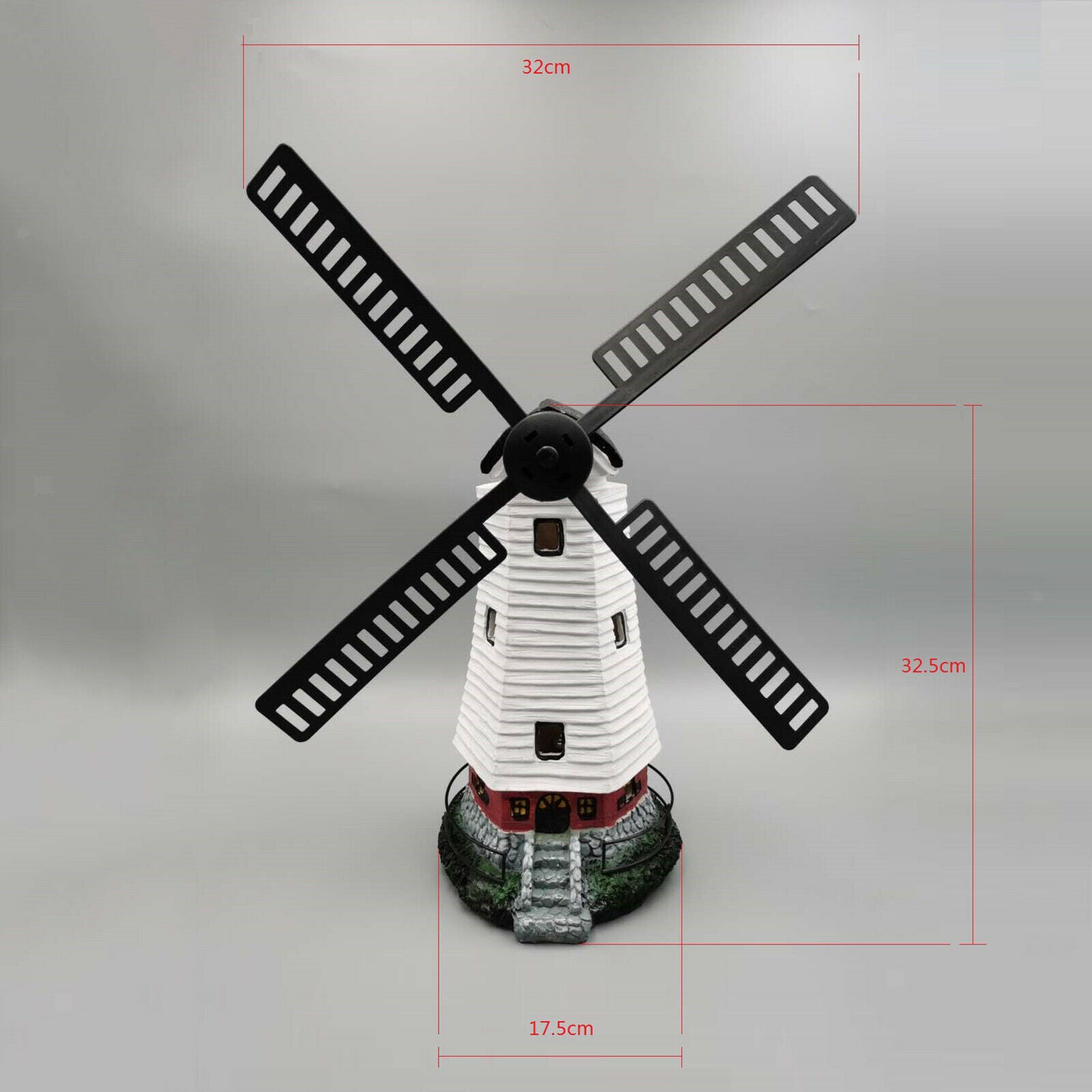 Waterproof Garden Solar LED Light Windmill Pathway Garden Lawn Decor Lights