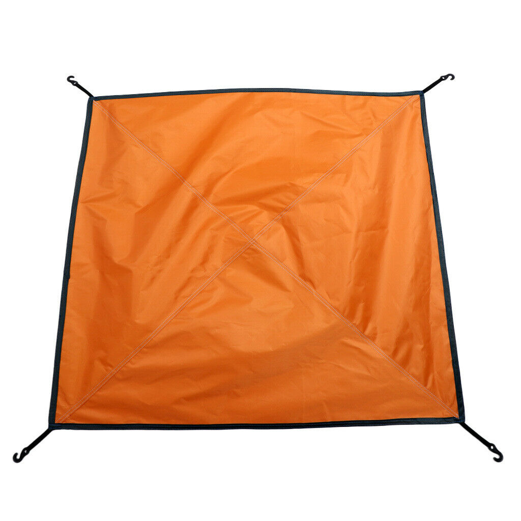 2pcs Portable Foldable Waterproof Tent Canvas Rain Cover for Camping - 81 X 81cm