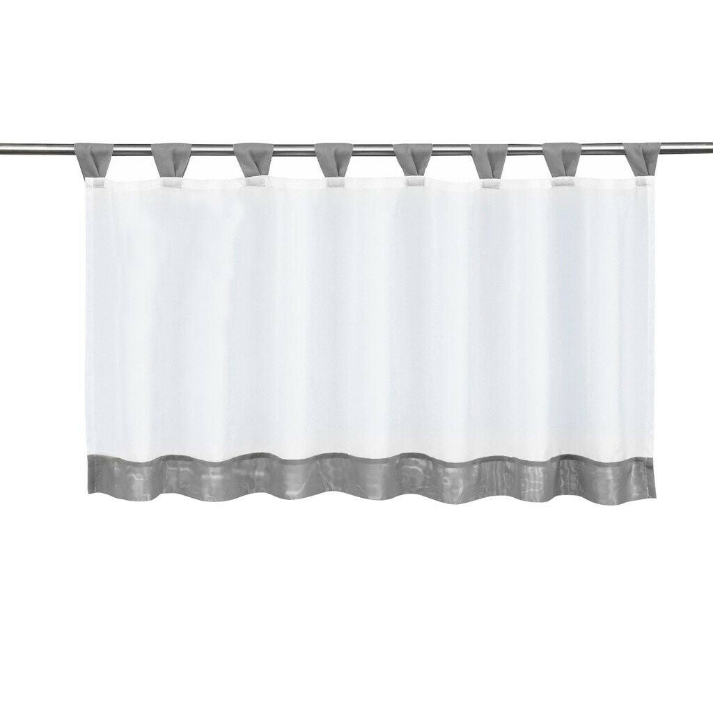 2Pcs Cafe Curtain Window Sheer,Window Valance Drape Voile
