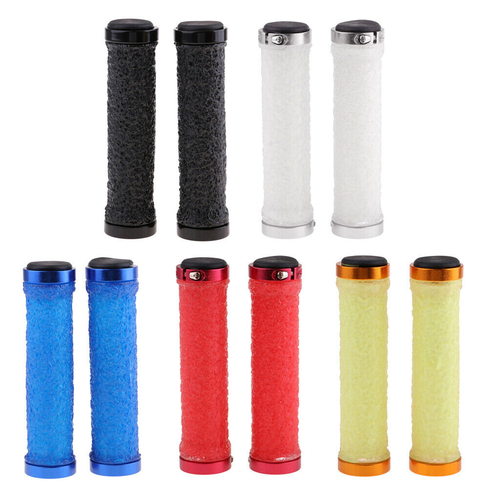 Ergonomic Mountain Bike Handlebar Grips Ends Cycling   Ends red