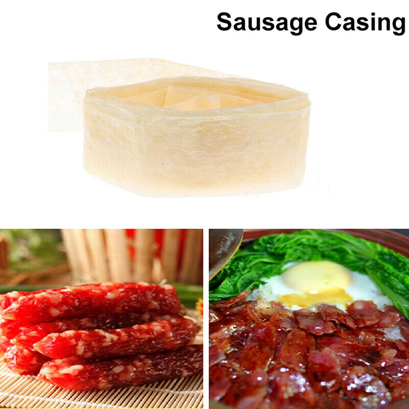 3mX32mm Edible Sausage Packaging Tools Sausage Tube Casing for Sausage Maker.DD