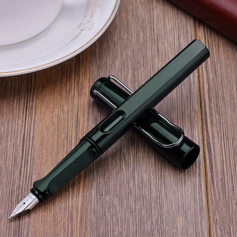 Palladium Trim Green Fountain Pen Fine Nib Smooth Writing Ink Best Present