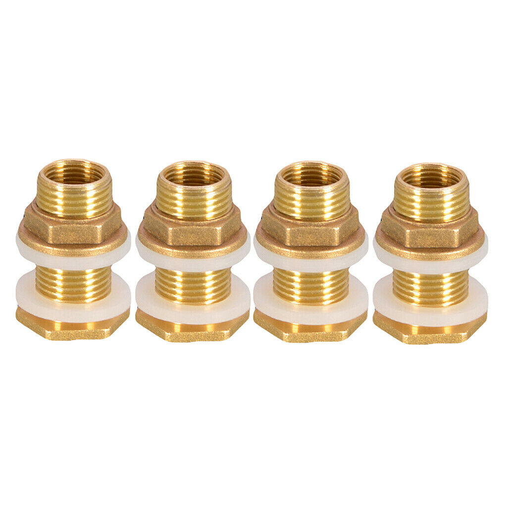4pcs Water Tank Connector Garden Hose Connector Easy to Install DN15 M1/2''