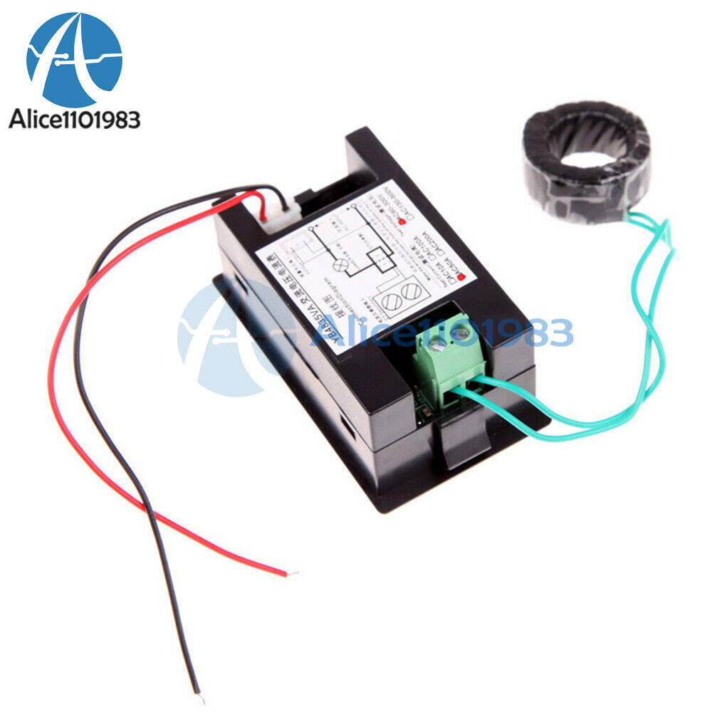 Digital LCD Volt Ampere Amp Meter Voltmeter Dual Panel Guage AC100-300V/200A