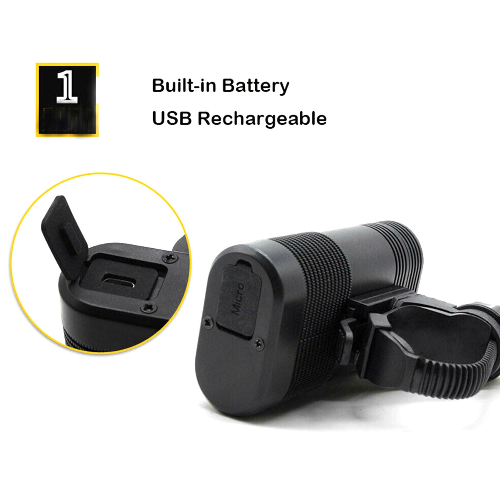 USB Rechargeable XML T6 LED Bicycle Headlight Bike Front Light Cycling Head Lamp