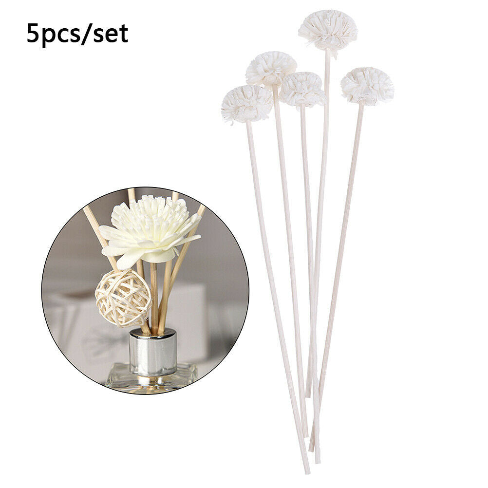 5pcs Flower Rattan Reeds Fragrance Diffuser Non-fire Replacement Refill S.l8