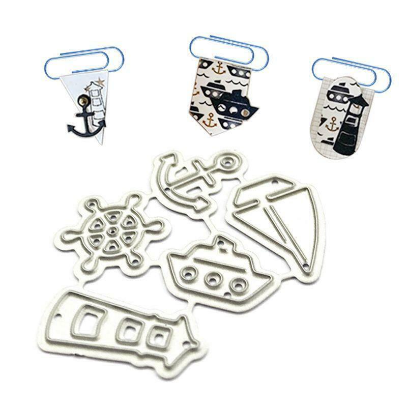 Sailing Lighthouse Metal Cutting Dies Stencil Scrapbooking DIY Album Stamp Paper