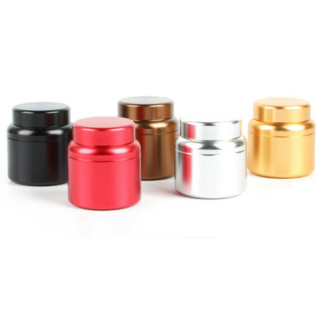 Aluminum Storage Box Coffee Tea Tins Canisters With Airtight Lids Red