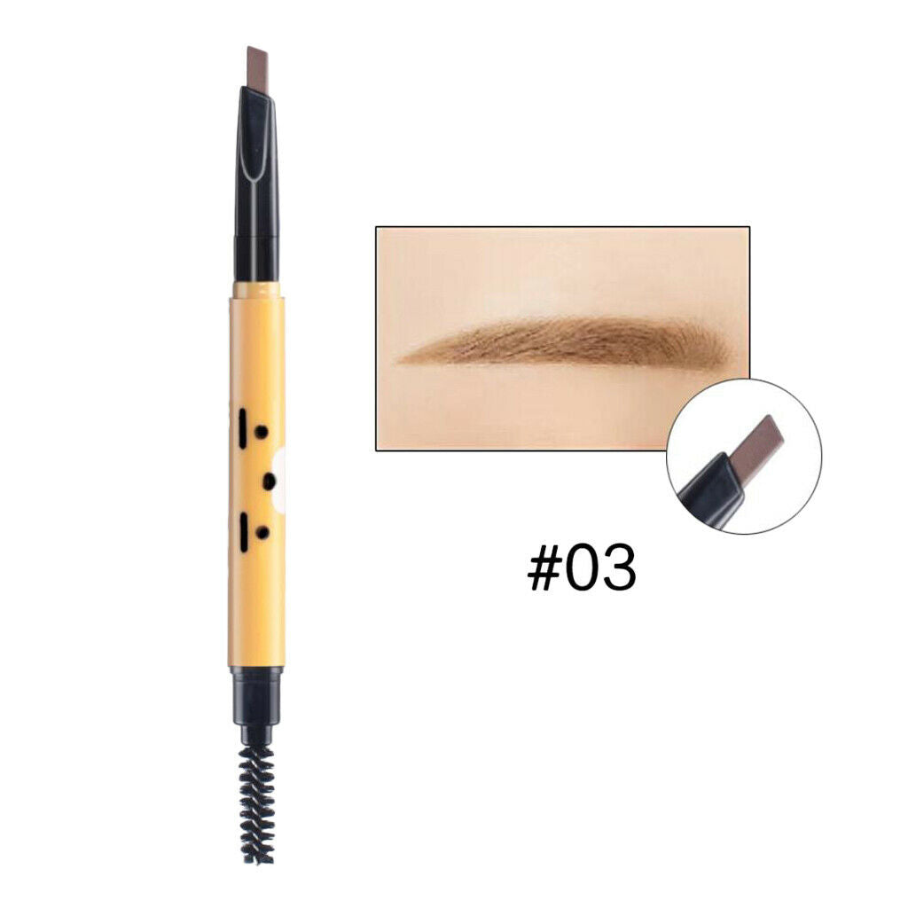 Waterproof Rotary Eyebrow Pencil Long-lasting Eyebrow Makeup Pen Light Brown