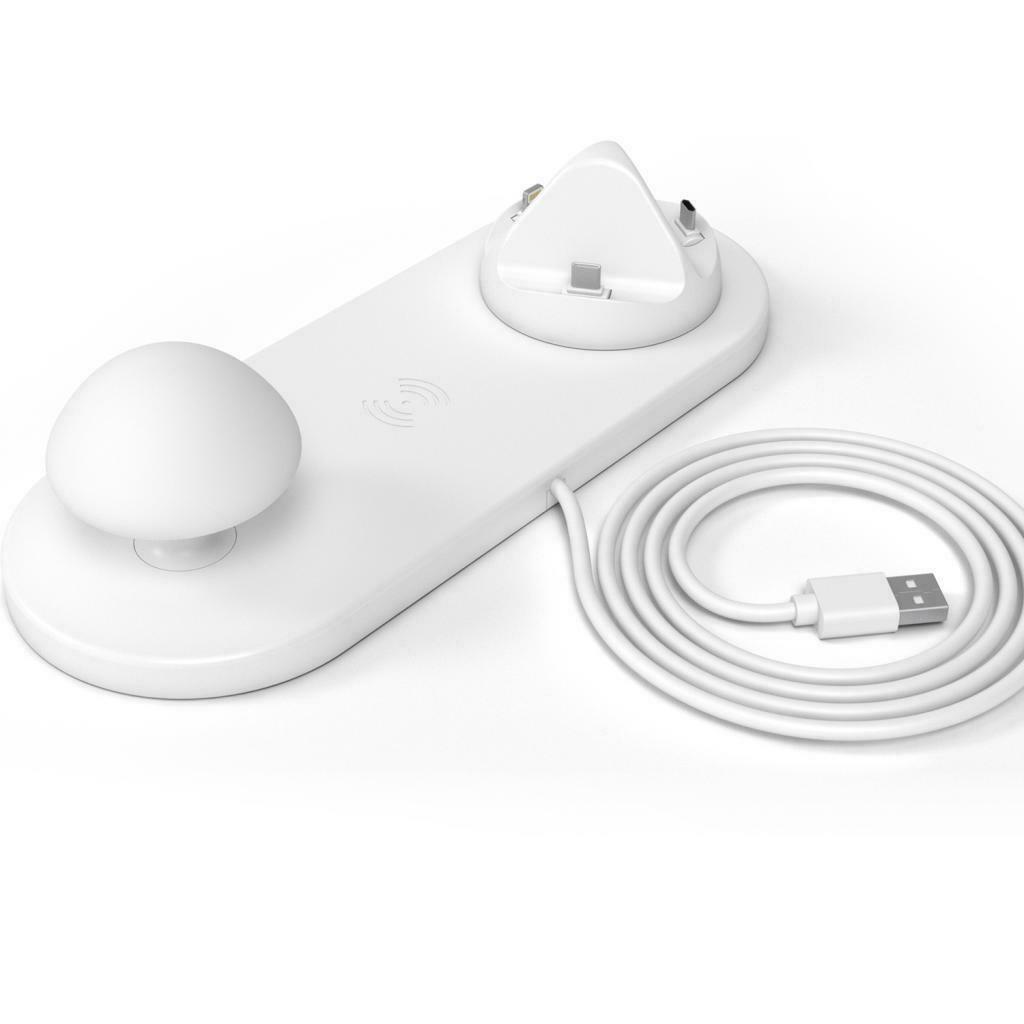 Wireless Qi Multi-Mushroom Fast Charging Station For All Active Devices