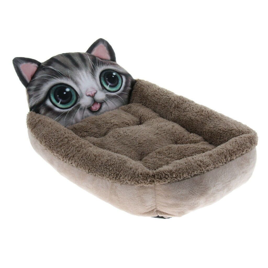 New three-dimensional Pet Dog Cat Cotton Mat Kennel  Coffee Cat S