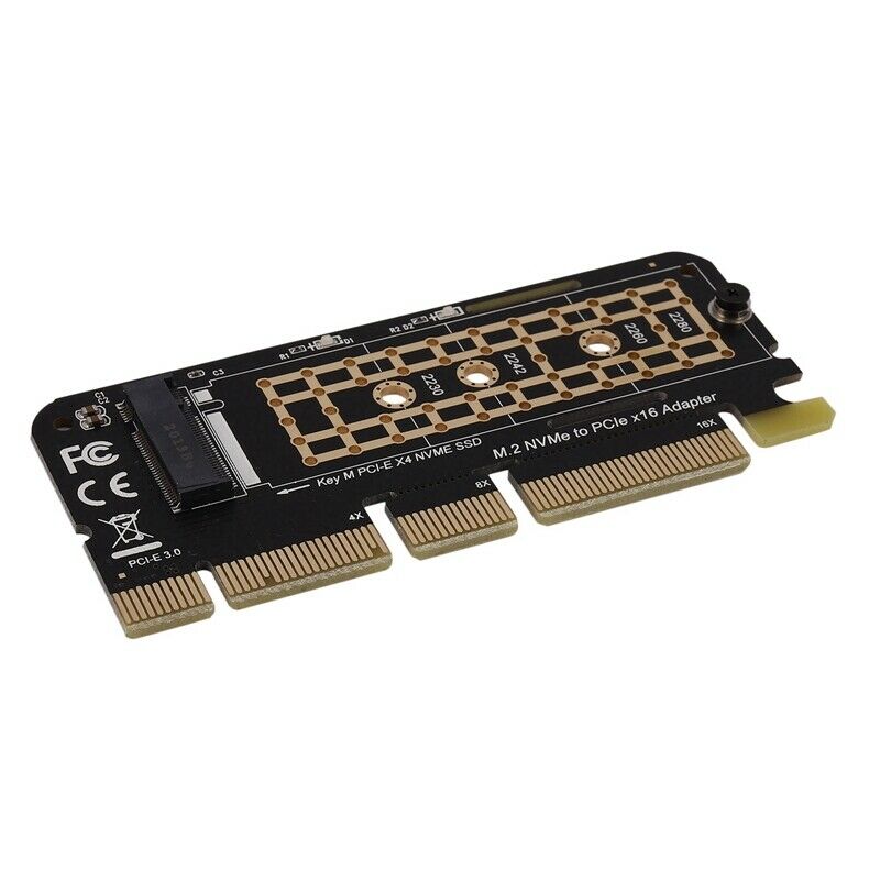 M.2 NVMe SSD To PCI-E X16 Converter Card NGFF M-Key M.2 PCIe PCI-Express X4/X8V4