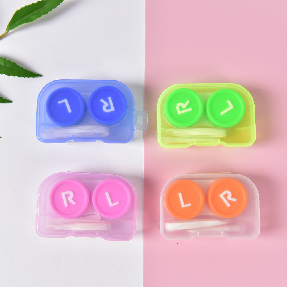 Simple Transparent Clear Portable Contact Len Case StorageBox Holder ContainBDA