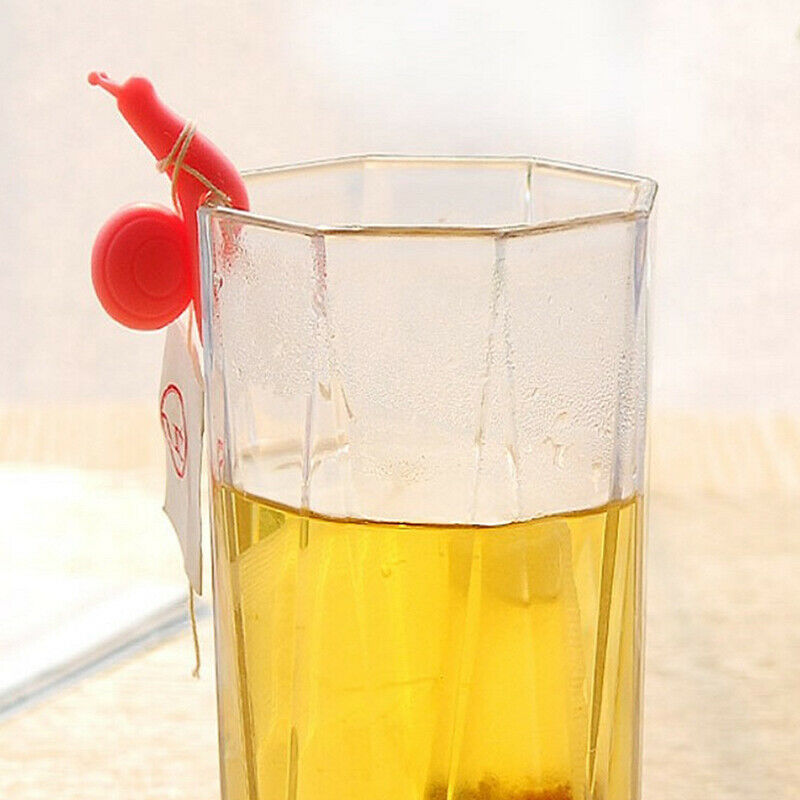 Lovely candy color snail shaped silica gel tea bag pendant cup mouth Pend.l8