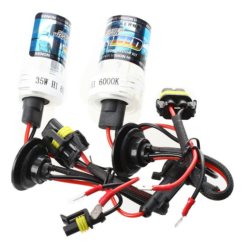 1 Pair Car HID Xenon Bulbs Lights H1 35W 6000K 3000LM - White B4J1J1
