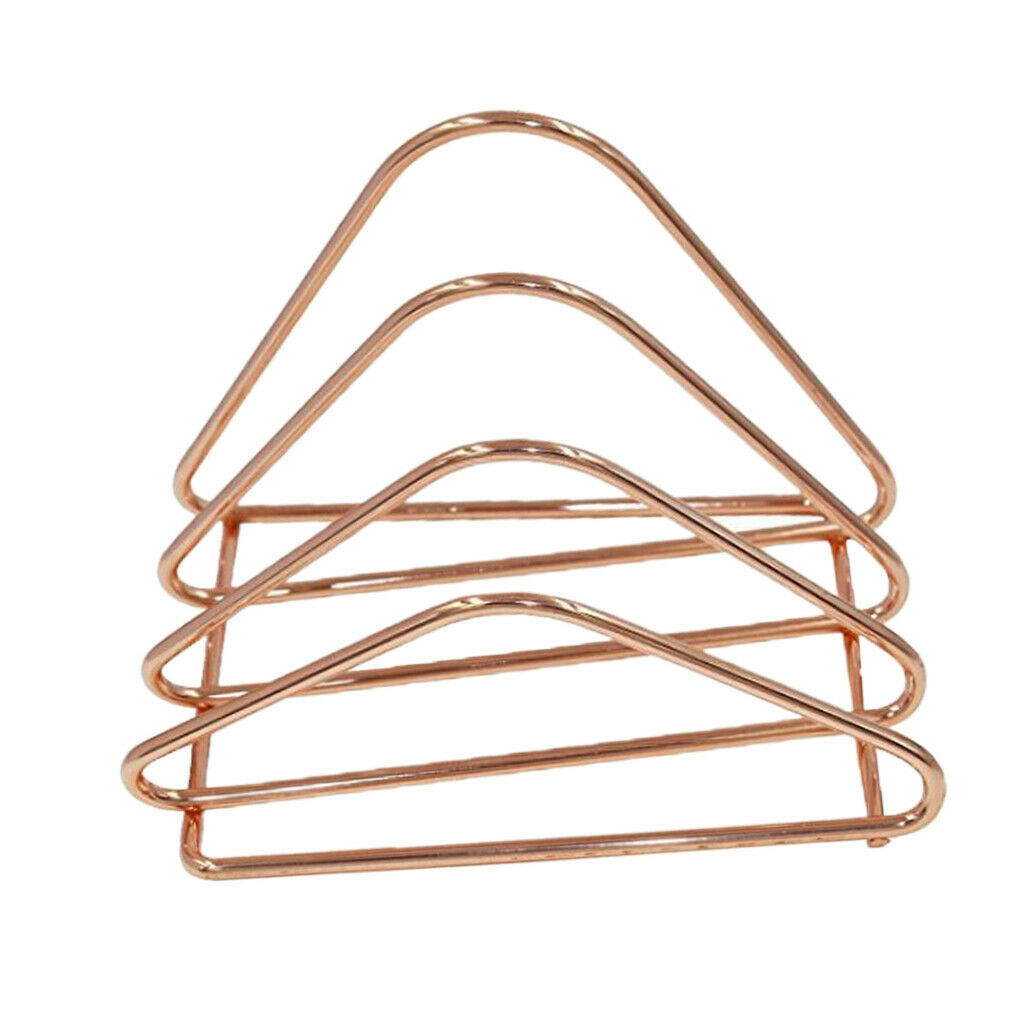 Golden Plated Magazine Newspaper Holder Basket - Magazine Rack - Desk or Table