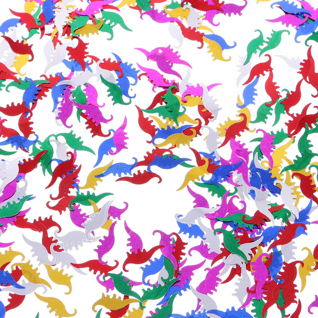 Funny Colorful Dinosaur Table Confetti Birthday Party Table Decorating Kit