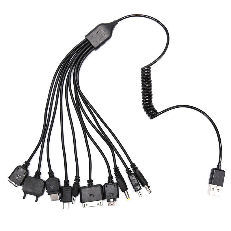 Universal 10 in 1 Multi-Function Cell Phone Game USB Charging Cable Charg.l8