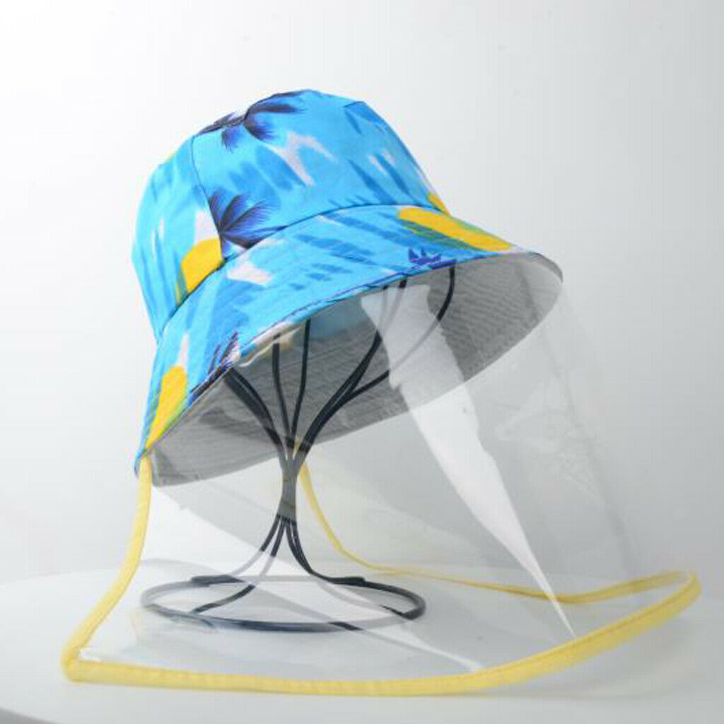 Cotton Bucket Hat Windproof Boonie Hat Outdoor Camping Golf Cap 22.8'' Blue