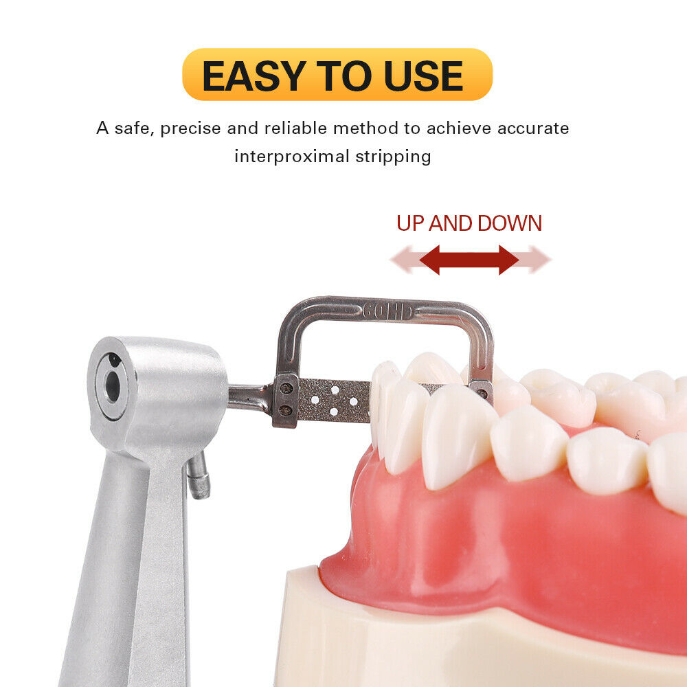 Dental 4:1 Reciprocating IPR Interproximal Stripping Contra Angle +10X Strips
