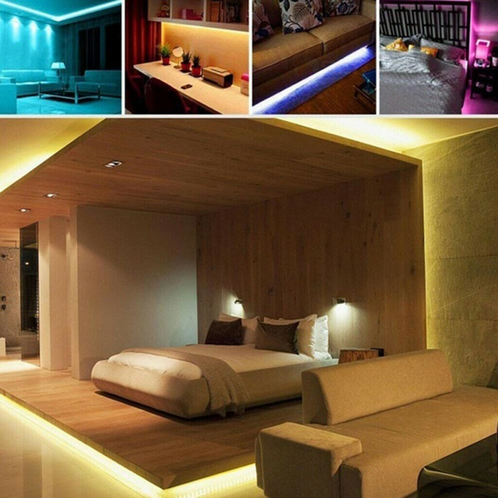 Cabinet RGB LED Flexible Light Strip Tape Bar TV Decoration Lamp 5V Full 5m
