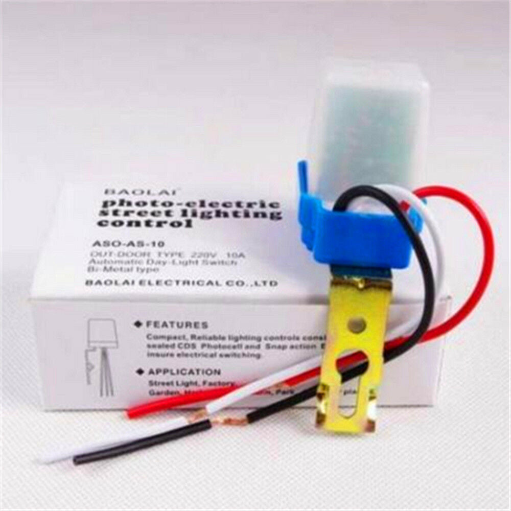 Automatic Light Switch Electric Street Lighting Control NEW Installation Easier