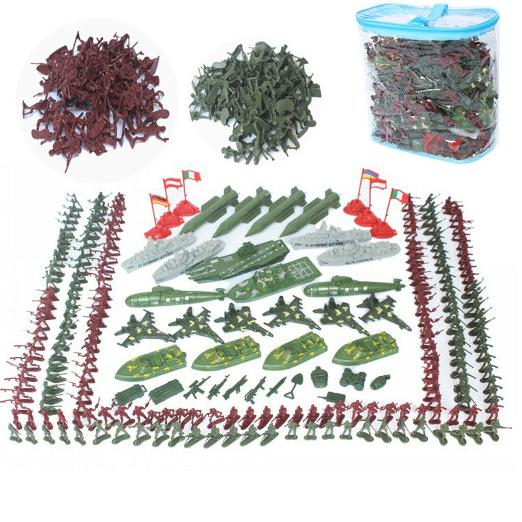37pcs 4cm  Army Soldiers Toys Men's Play Set for