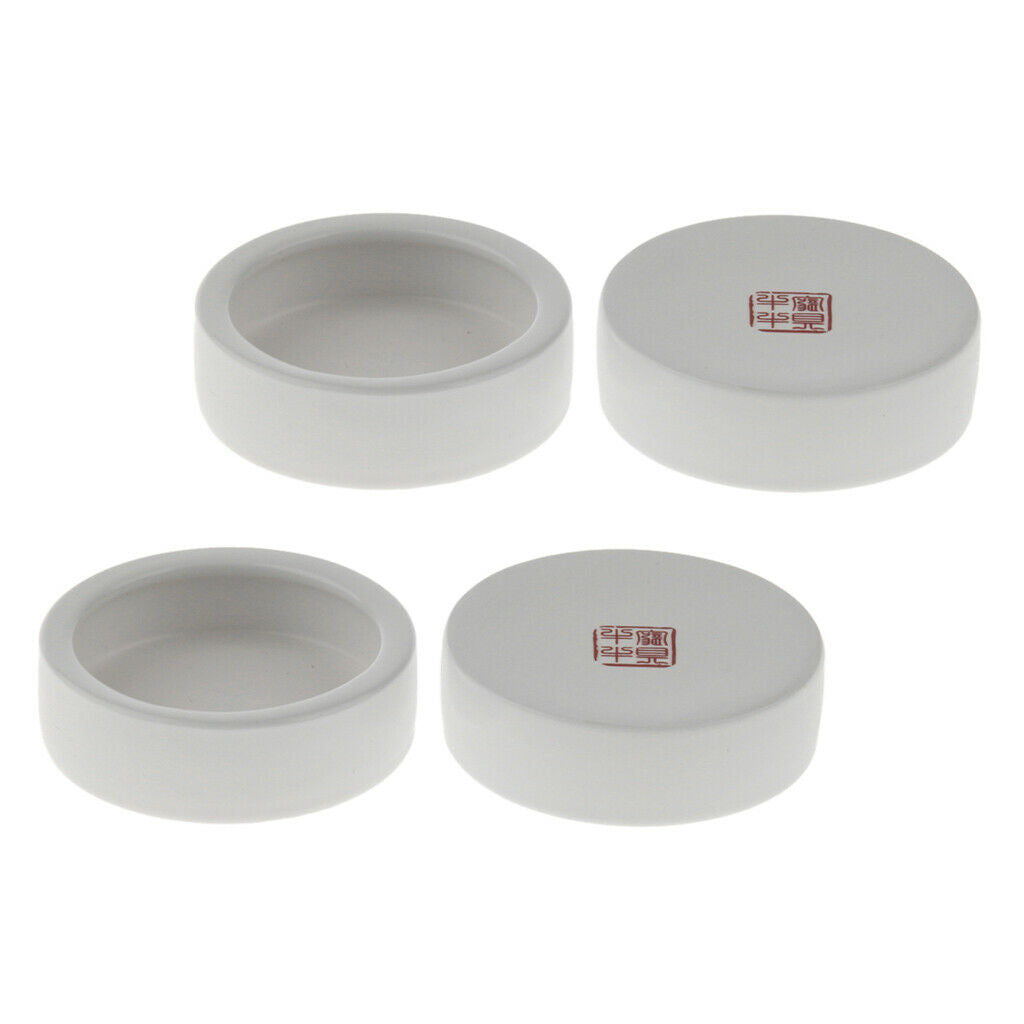 4Pcs Reptile Feeder Ceramics Reptile Lizard Food Bowl Anti-escape