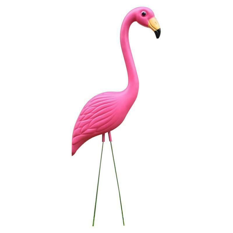 4x Lifelike Flamingo Statue Garden Sculpture Photo Props Yard Pool Ornaments