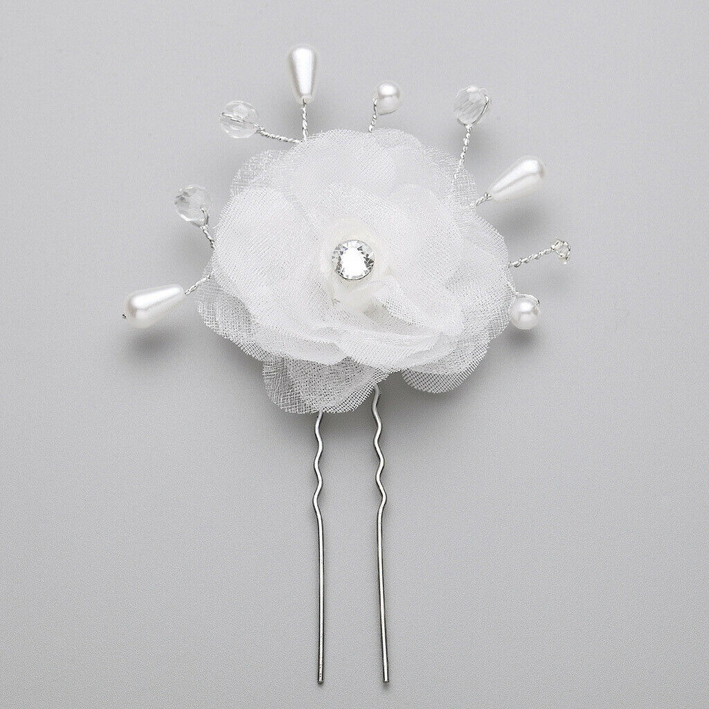 2Pcs Flower d Women Hair Pins Clips