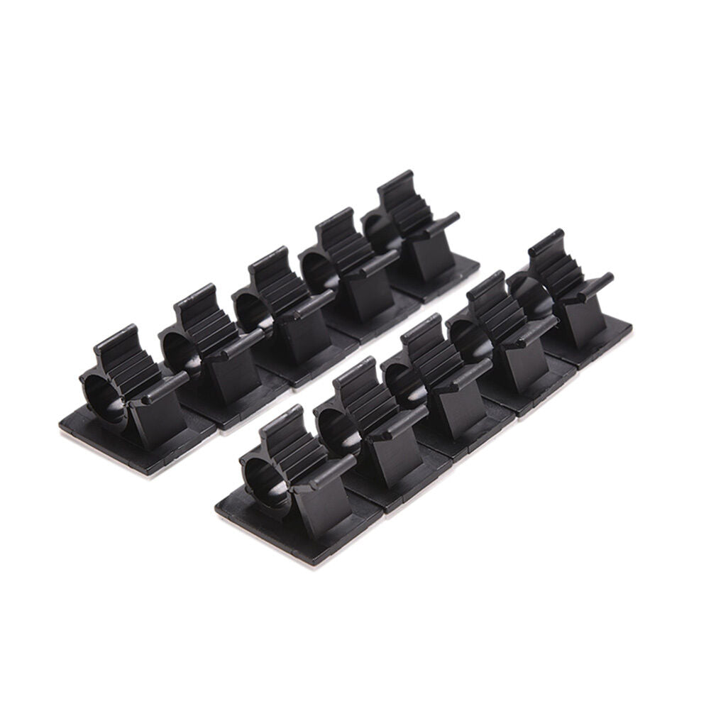 10P Cable Cord Wire Organizer Plastic Clips Ties Fixer Holder Self Adhesive SEDD