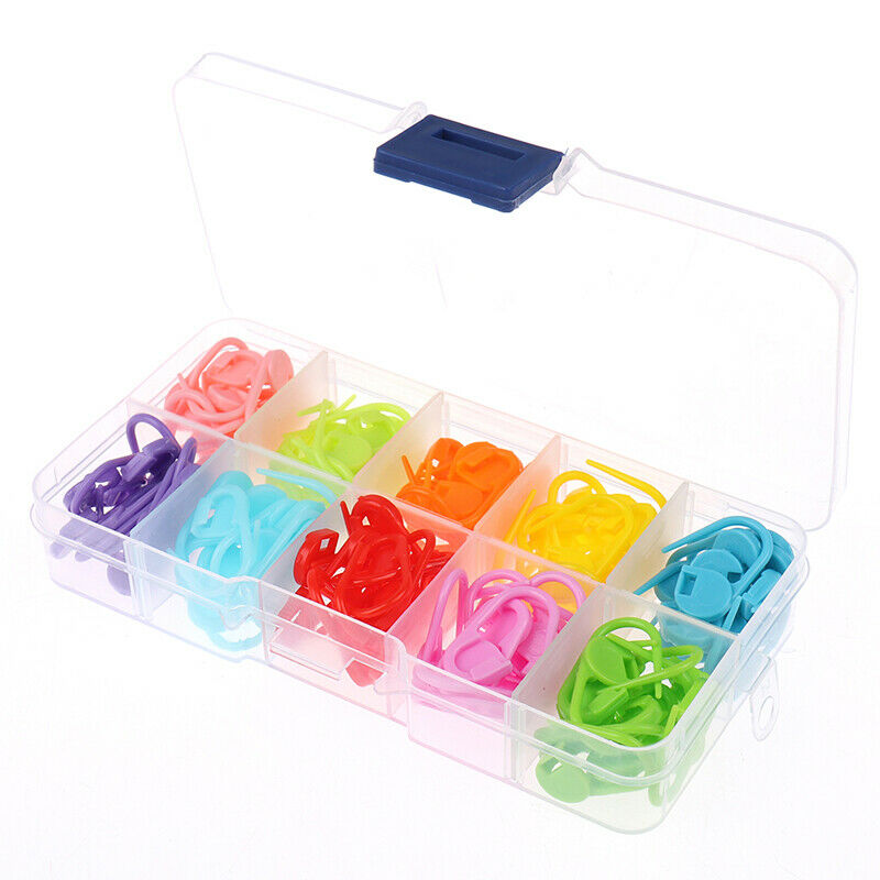 120Pcs Amazing Knitting Crochet Locking Stitch Needle Clip Markers Holder.l8