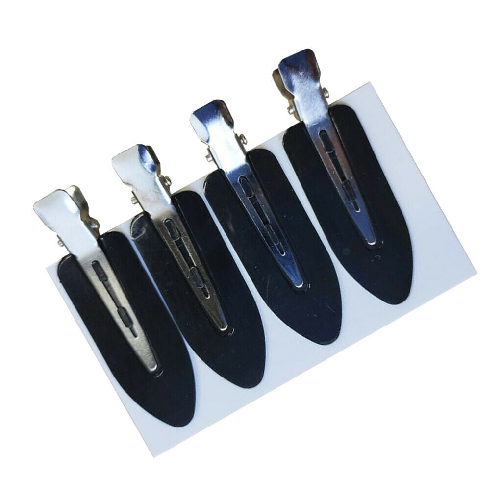 8 Pieces Plastic No Bend No  Clips Set Smooth Hairdressing DIY Clamps