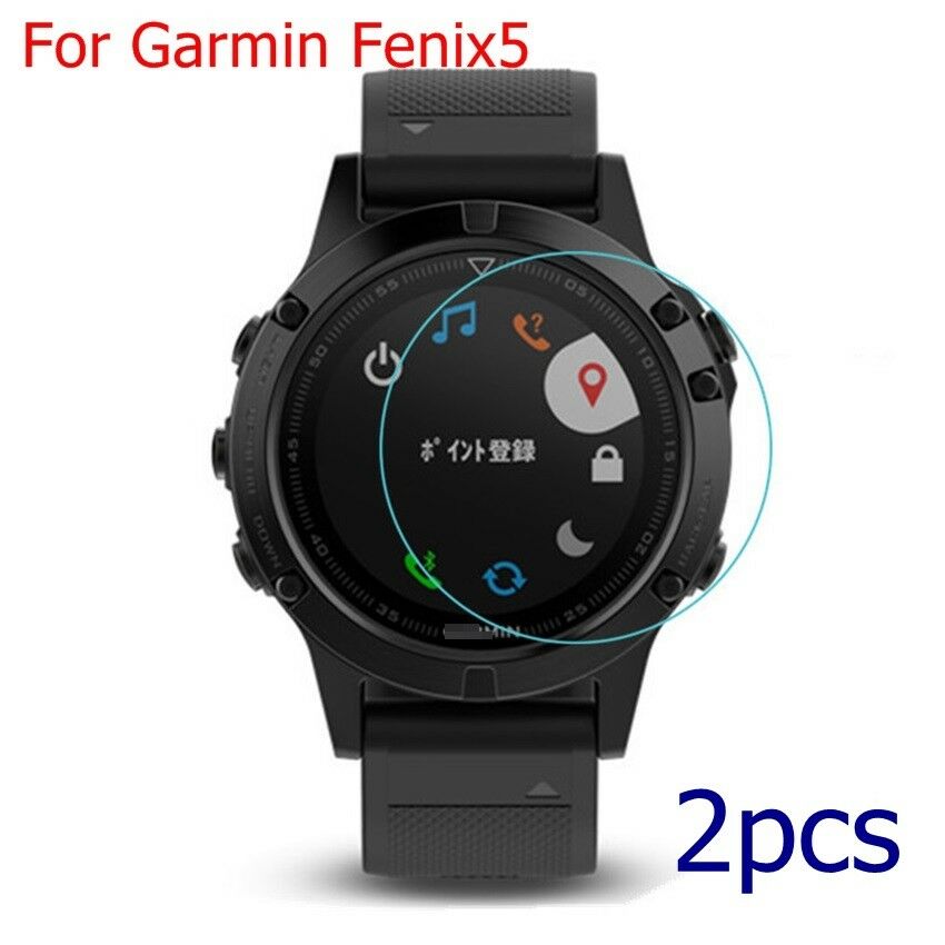 2X Lots Tempered Glass Film Screen Protector Protective for Garmin Fenix 5