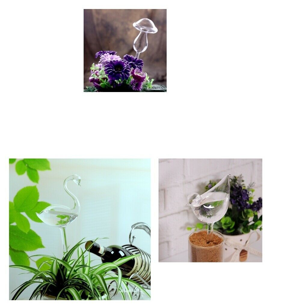 Pack of 1 Glass Birds Shape Watering Device Garden Care Tools for Bonsai