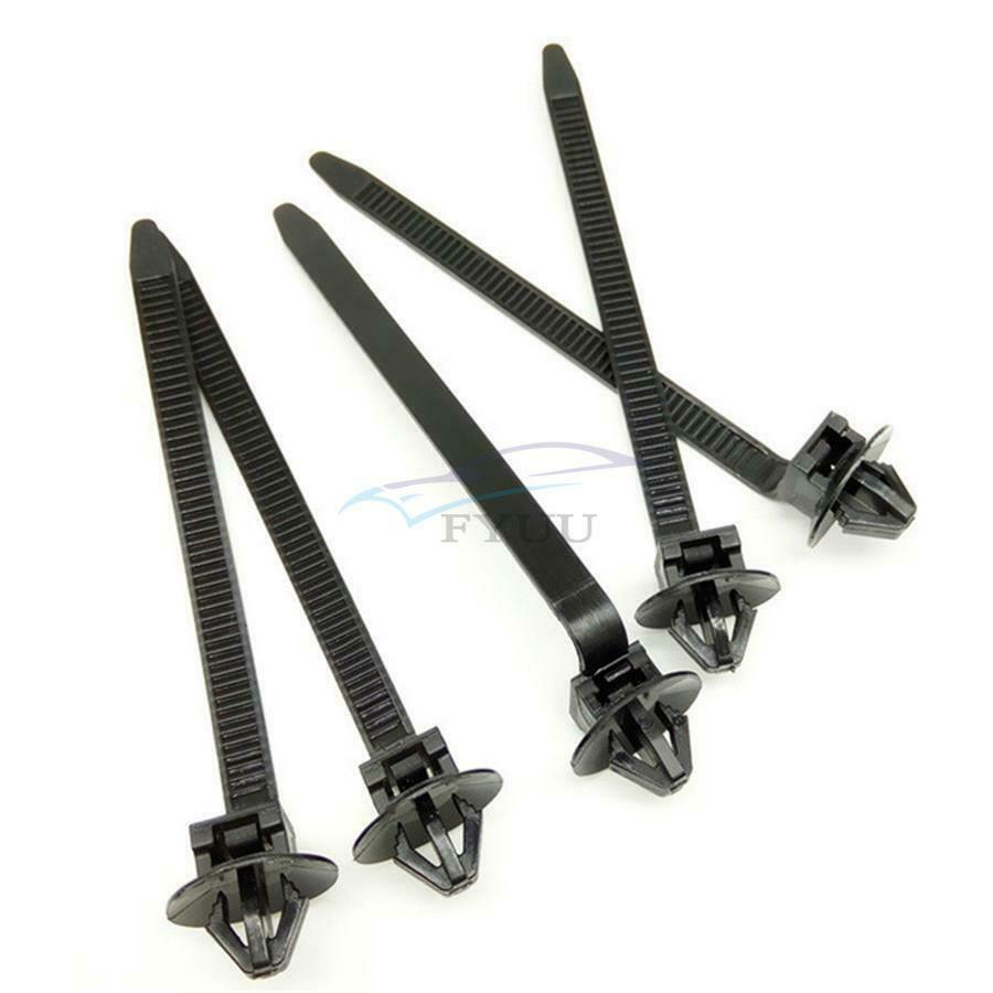 150PCS Body Door Fender Metal U-shaped Screw Gasket Nylon Strap Fixing Clip Kit