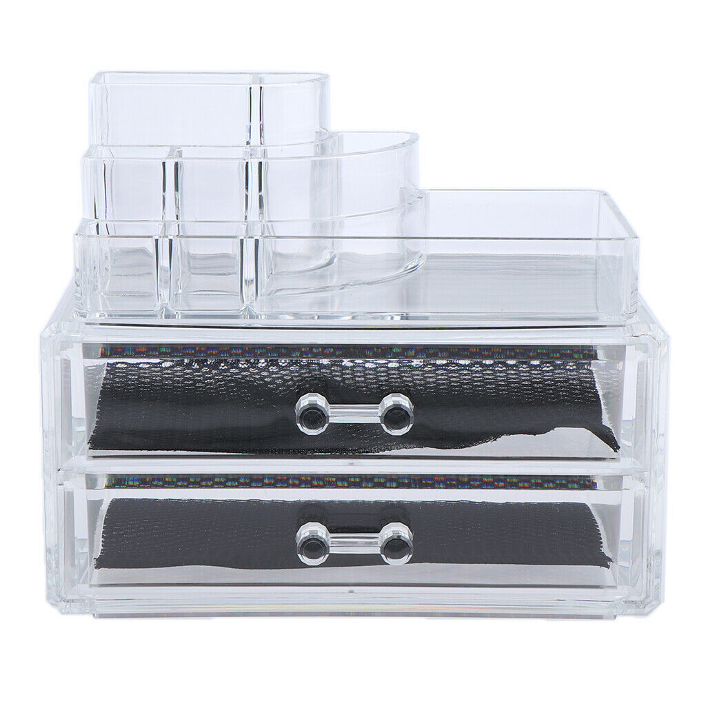 Cosmetic Display Stand Jewelry Storage Bucket Acrylic Organizer