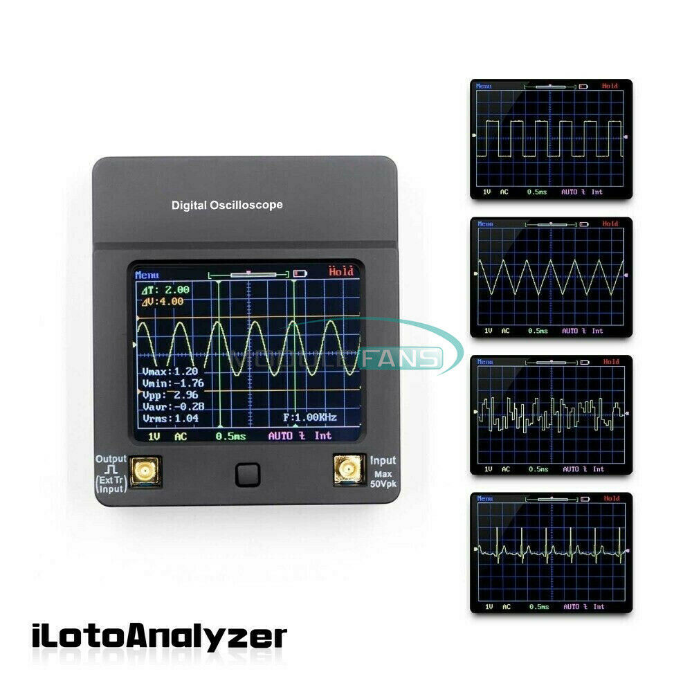 Mini Handheld Oscilloscope DSO112A 2MHz Touch Screen 2.4inch TFT Digital