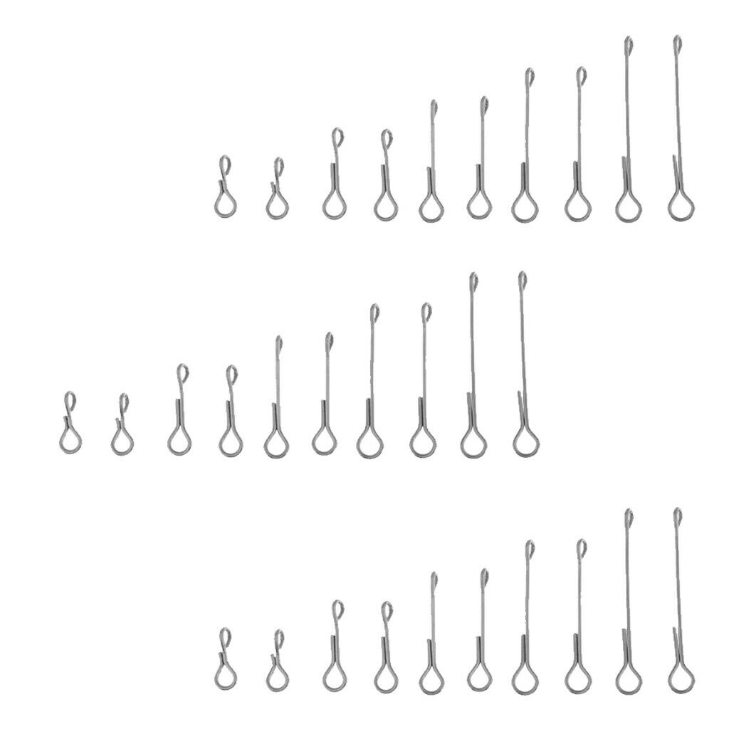 Set of 30 Fly Tying Articulated Shanks Fishing Flies Body Tackle DIY Tackles