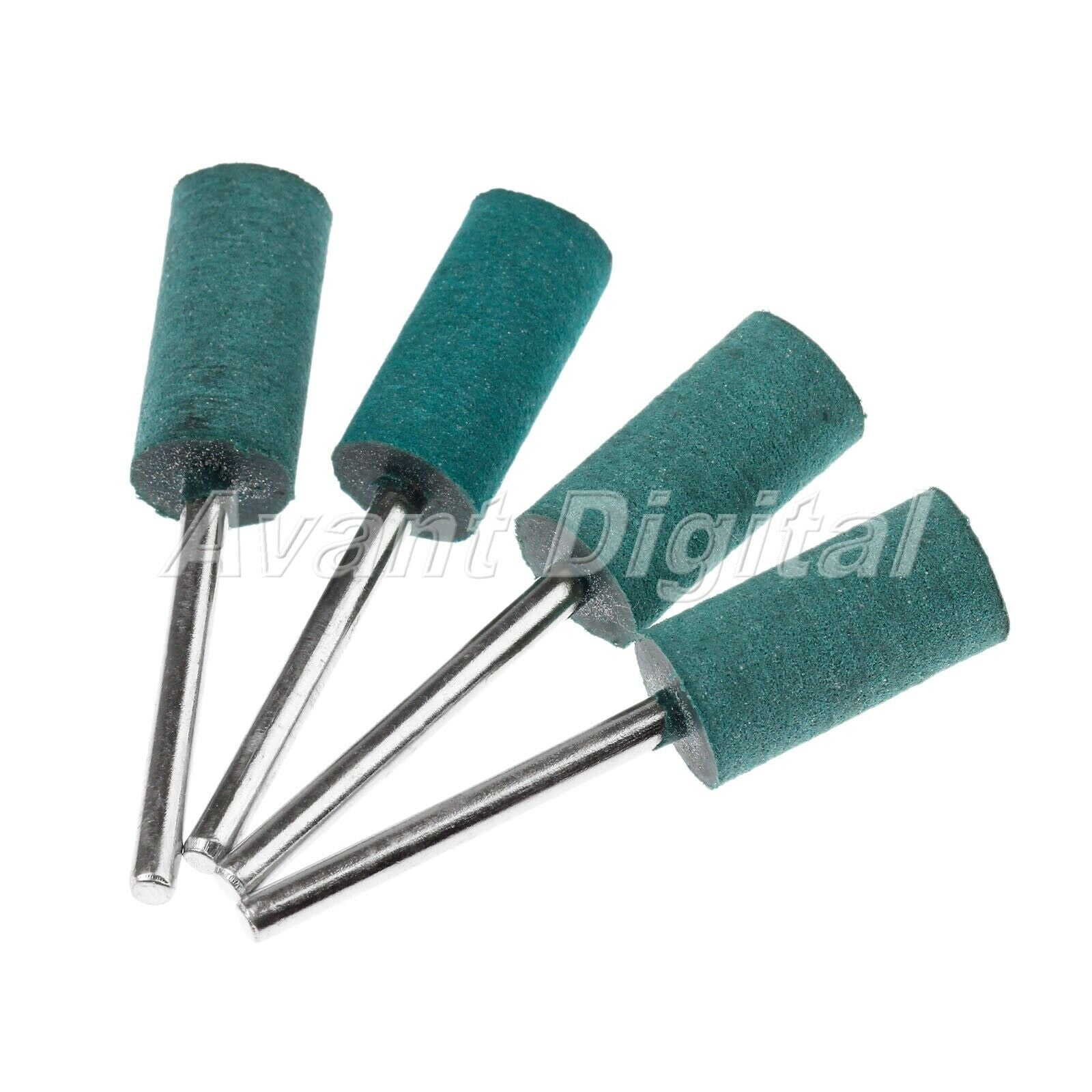 Diamond Cylindrical Grinding Head Rubber 3.0mm/1/8inch Shank 10mm/0.39inch 10X