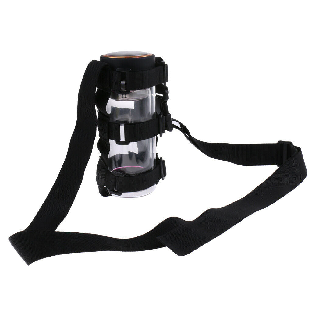 Water Beverage Bottle Carrier Belt with Adjustable Strap for Walking Fishing