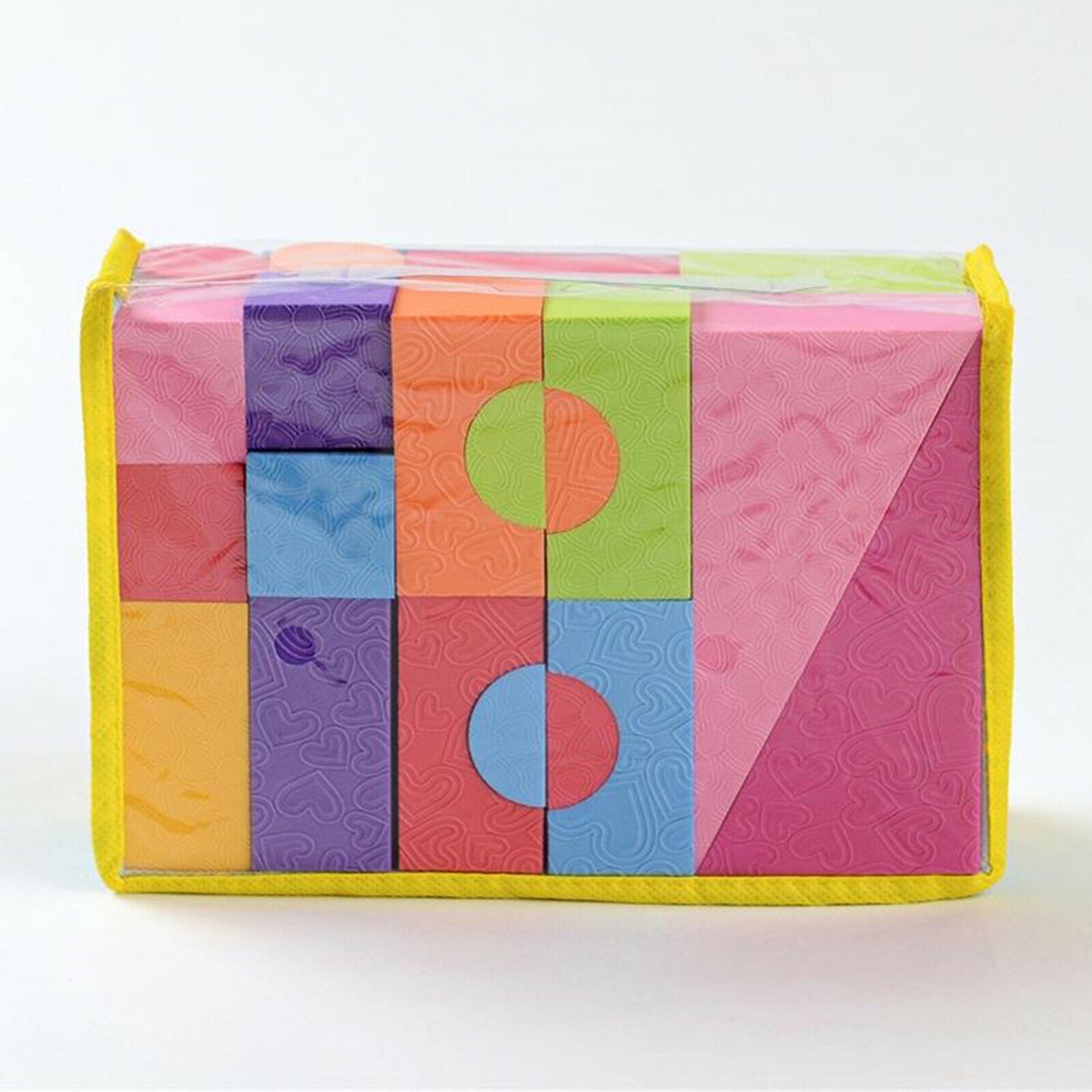 25pcs Soft EVA Foam Building Blocks 3.5cm Thick Stacking Blocks Toys Set