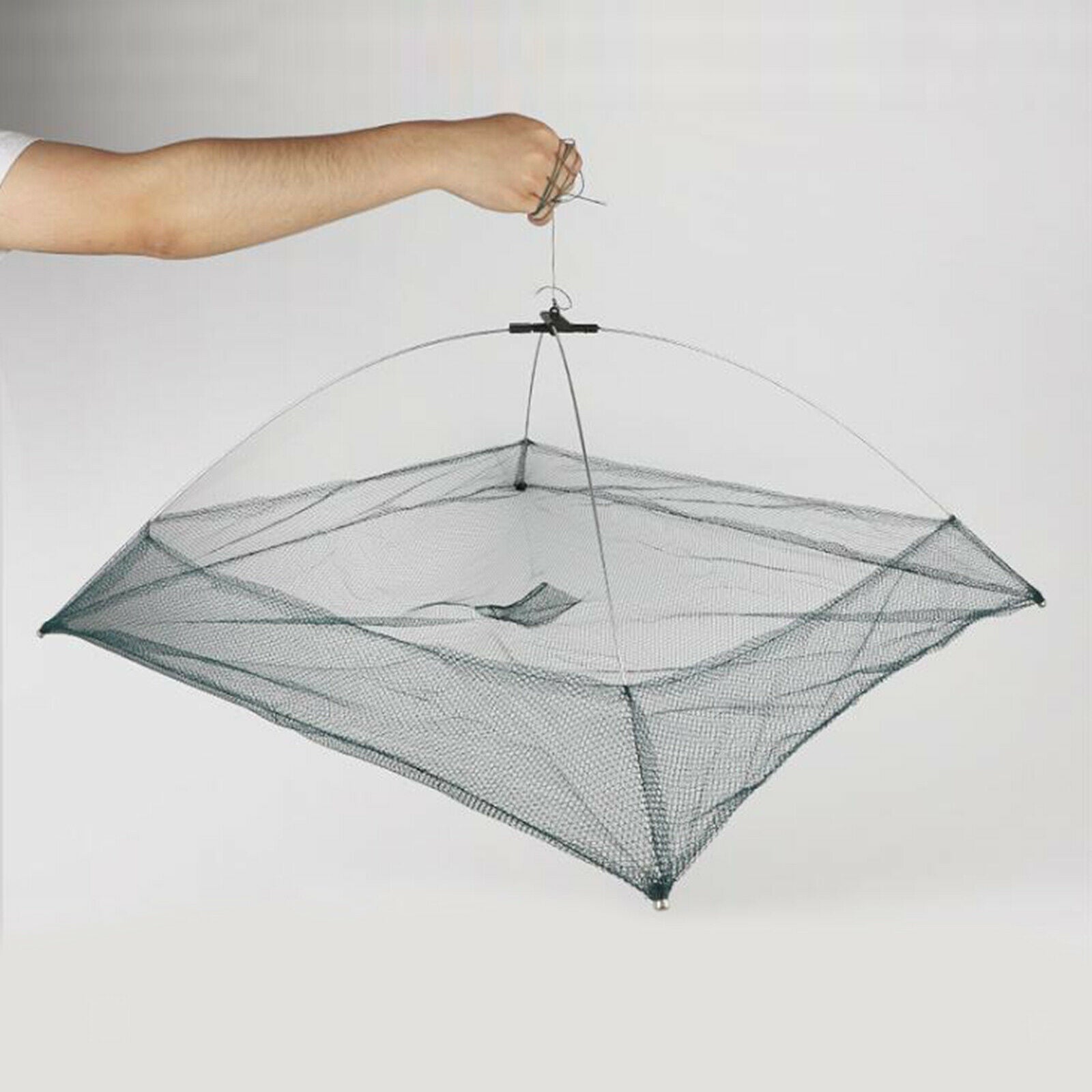 60cm Folded Fishing Net Shrimp Crayfish Minnow Crab Bait Dip Cage Trap