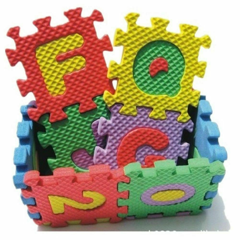 36*/Set Baby Kids Children Play Mats Alphabet Number Soft Foam Floor Mat Puzzle.